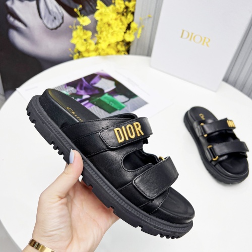 Replica Christian Dior Slippers For Women #1213326 $92.00 USD for Wholesale