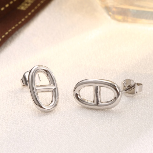 Replica Hermes Earrings For Women #1213596 $23.00 USD for Wholesale