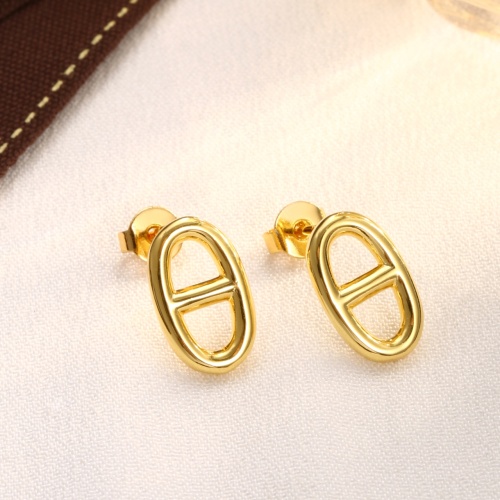 Wholesale Hermes Earrings For Women #1213597 $23.00 USD, Wholesale Quality Replica Hermes Earrings