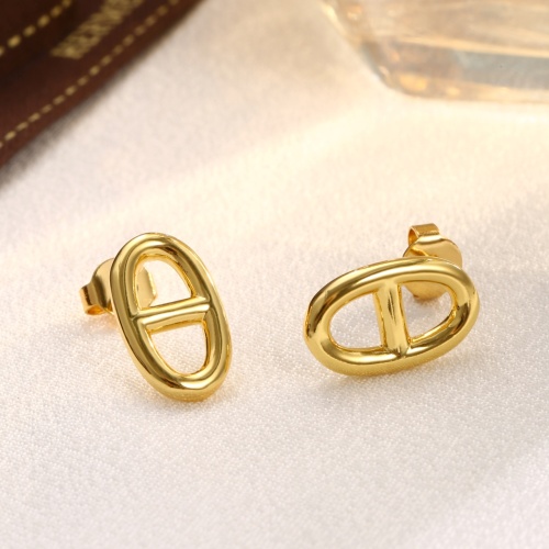 Replica Hermes Earrings For Women #1213597 $23.00 USD for Wholesale