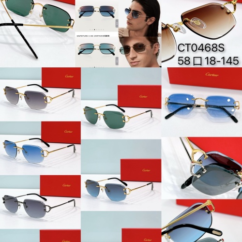 Replica Cartier AAA Quality Sunglassess #1213690 $48.00 USD for Wholesale