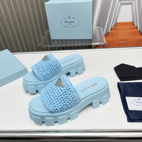 Wholesale Prada Slippers For Women #1213736 $96.00 USD, Wholesale Quality Replica Prada Slippers