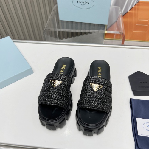 Replica Prada Slippers For Women #1213737 $96.00 USD for Wholesale