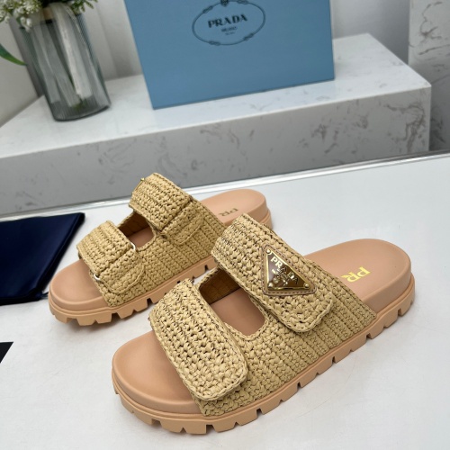 Wholesale Prada Slippers For Women #1213738 $100.00 USD, Wholesale Quality Replica Prada Slippers