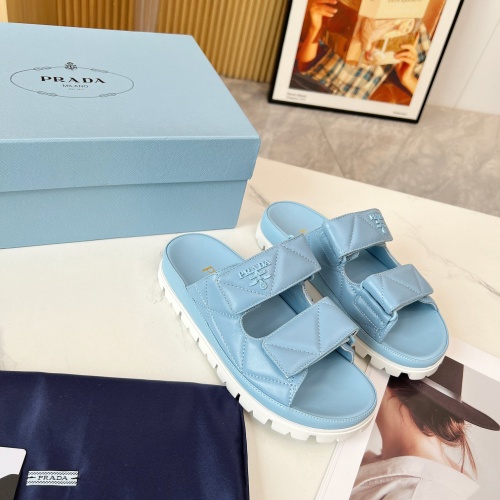 Replica Prada Slippers For Women #1213745 $96.00 USD for Wholesale