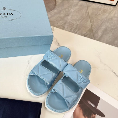 Replica Prada Slippers For Women #1213745 $96.00 USD for Wholesale