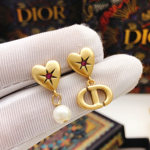 Replica Christian Dior Earrings For Women #1213768 $25.00 USD for Wholesale