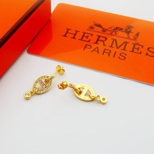 Replica Hermes Earrings For Women #1213893 $25.00 USD for Wholesale