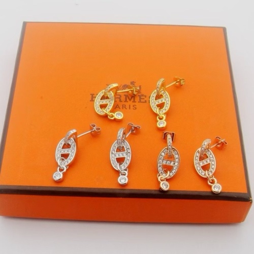 Replica Hermes Earrings For Women #1213893 $25.00 USD for Wholesale