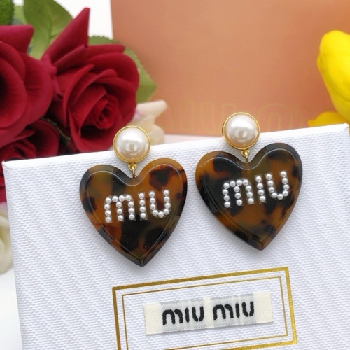 Wholesale MIU MIU Earrings For Women #1213932 $29.00 USD, Wholesale Quality Replica MIU MIU Earrings