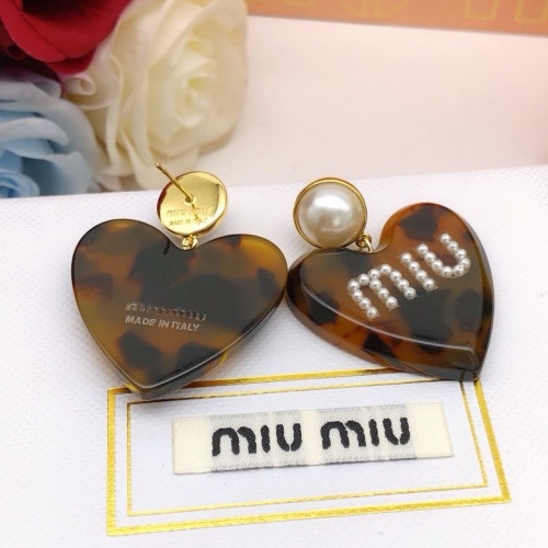 Replica MIU MIU Earrings For Women #1213932 $29.00 USD for Wholesale