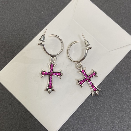 Wholesale Chrome Hearts Earrings For Women #1214051 $34.00 USD, Wholesale Quality Replica Chrome Hearts Earrings