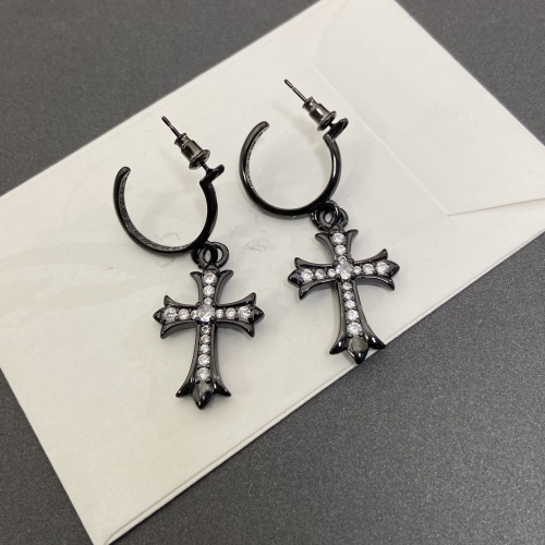 Wholesale Chrome Hearts Earrings For Women #1214052 $34.00 USD, Wholesale Quality Replica Chrome Hearts Earrings