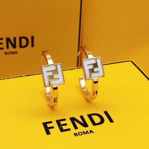 Wholesale Fendi Earrings For Women #1214070 $27.00 USD, Wholesale Quality Replica Fendi Earrings