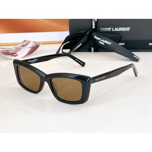 Wholesale Yves Saint Laurent YSL AAA Quality Sunglasses #1214098 $60.00 USD, Wholesale Quality Replica Yves Saint Laurent YSL AAA Quality Sunglasses