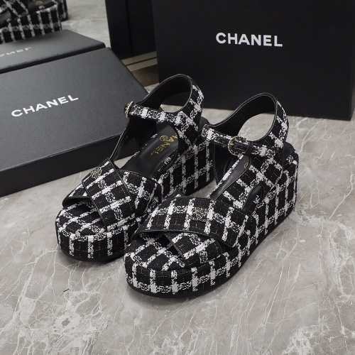 Wholesale Chanel Sandal For Women #1214195 $92.00 USD, Wholesale Quality Replica Chanel Sandal