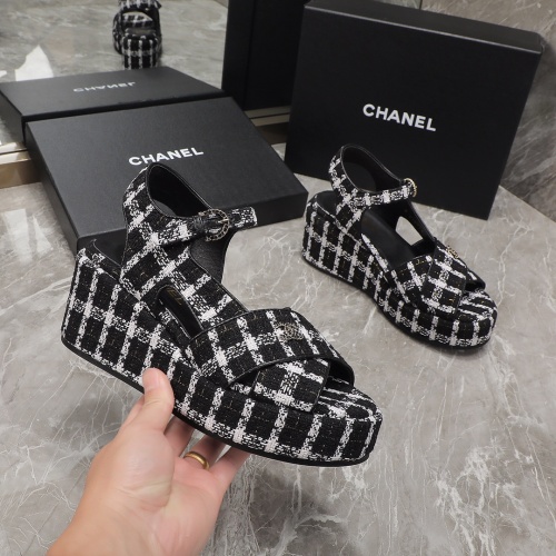 Replica Chanel Sandal For Women #1214195 $92.00 USD for Wholesale