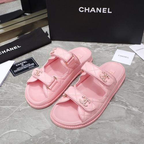 Wholesale Chanel Slippers For Women #1214201 $105.00 USD, Wholesale Quality Replica Chanel Slippers