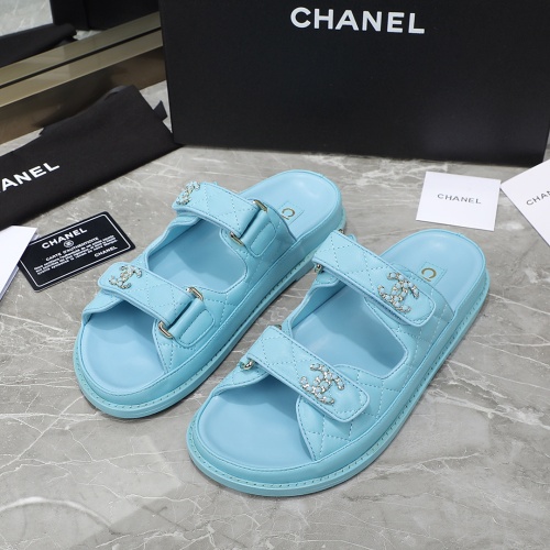 Wholesale Chanel Slippers For Women #1214203 $105.00 USD, Wholesale Quality Replica Chanel Slippers