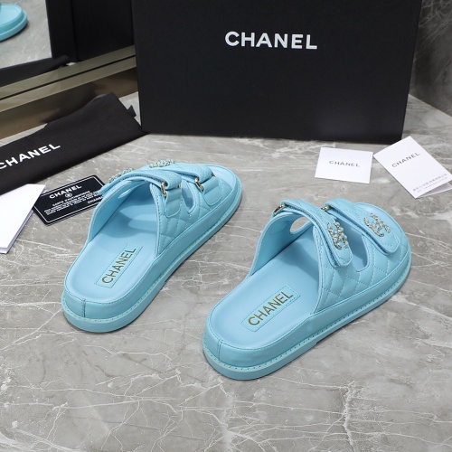 Replica Chanel Slippers For Women #1214203 $105.00 USD for Wholesale