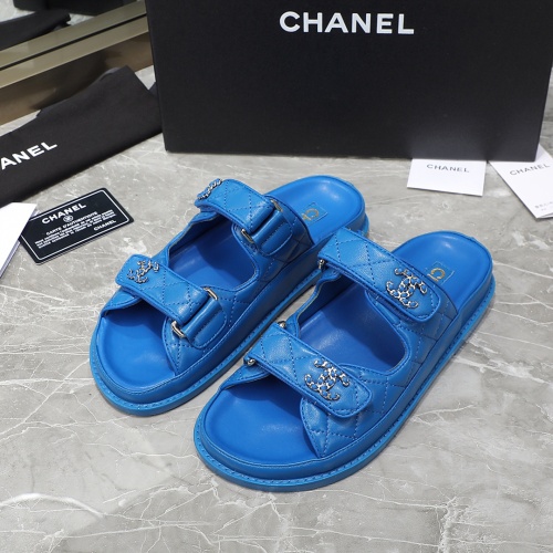 Wholesale Chanel Slippers For Women #1214204 $105.00 USD, Wholesale Quality Replica Chanel Slippers