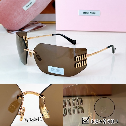 Wholesale MIU MIU AAA Quality Sunglasses #1214398 $72.00 USD, Wholesale Quality Replica MIU MIU AAA Sunglasses