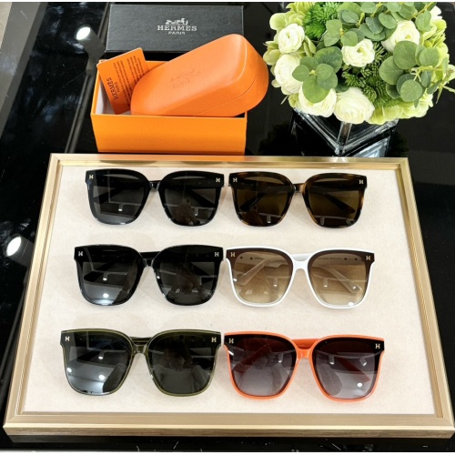 Replica Hermes AAA Quality Sunglasses #1214606 $60.00 USD for Wholesale