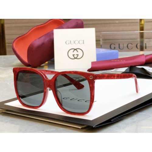 Wholesale Gucci AAA Quality Sunglasses #1214638 $48.00 USD, Wholesale Quality Replica Gucci AAA Quality Sunglasses