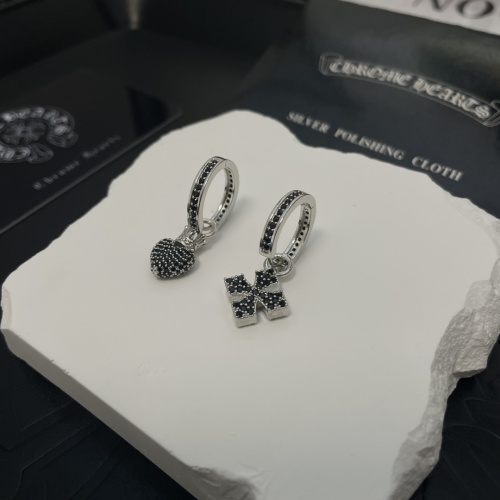 Wholesale Chrome Hearts Earrings For Women #1214735 $36.00 USD, Wholesale Quality Replica Chrome Hearts Earrings