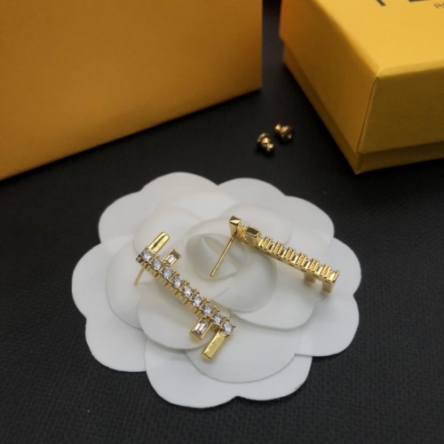 Replica Fendi Earrings For Women #1214889 $25.00 USD for Wholesale