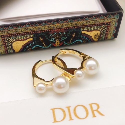 Replica Christian Dior Earrings For Women #1215111 $27.00 USD for Wholesale