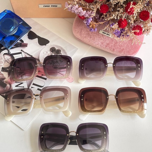 Replica MIU MIU AAA Quality Sunglasses #1215258 $60.00 USD for Wholesale