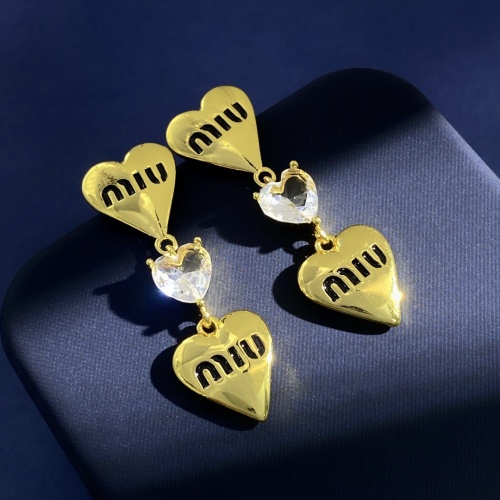 Replica MIU MIU Earrings For Women #1215264 $32.00 USD for Wholesale