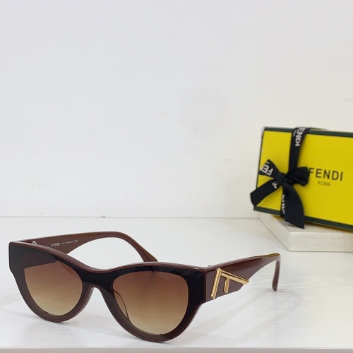 Wholesale Fendi AAA Quality Sunglasses #1215371 $60.00 USD, Wholesale Quality Replica Fendi AAA Quality Sunglasses