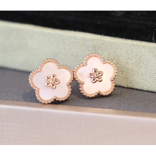 Replica Van Cleef & Arpels Earrings For Women #1215417 $32.00 USD for Wholesale