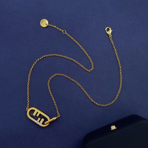 Wholesale Fendi Necklaces #1215425 $29.00 USD, Wholesale Quality Replica Fendi Necklaces