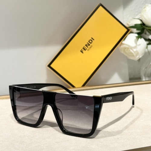 Wholesale Fendi AAA Quality Sunglasses #1215433 $60.00 USD, Wholesale Quality Replica Fendi AAA Quality Sunglasses