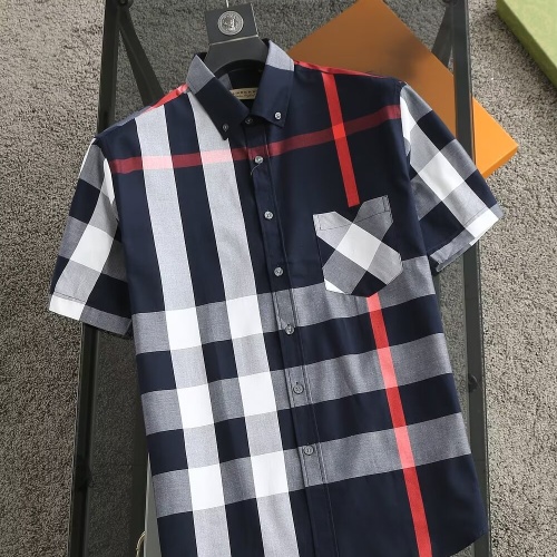 Wholesale Burberry Shirts Short Sleeved For Men #1215593 $38.00 USD, Wholesale Quality Replica Burberry Shirts