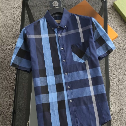 Wholesale Burberry Shirts Short Sleeved For Men #1215594 $38.00 USD, Wholesale Quality Replica Burberry Shirts