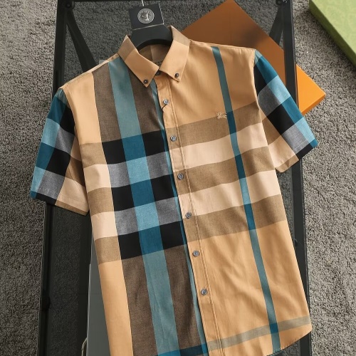 Wholesale Burberry Shirts Short Sleeved For Men #1215600 $36.00 USD, Wholesale Quality Replica Burberry Shirts