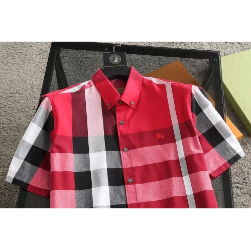 Replica Burberry Shirts Short Sleeved For Men #1215601 $36.00 USD for Wholesale