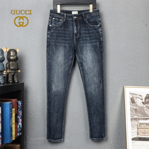 Replica Gucci Jeans For Men #1215814 $42.00 USD for Wholesale