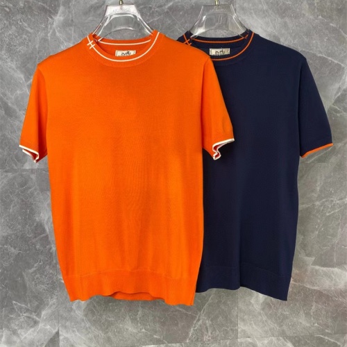 Replica Hermes T-Shirts Short Sleeved For Men #1216051 $40.00 USD for Wholesale