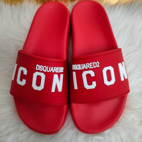 Wholesale Dsquared Slippers For Men #1216140 $48.00 USD, Wholesale Quality Replica Dsquared Slippers