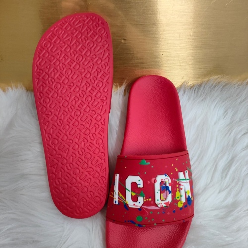 Replica Dsquared Slippers For Men #1216158 $48.00 USD for Wholesale