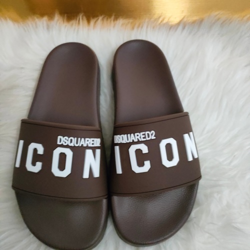 Wholesale Dsquared Slippers For Men #1216178 $48.00 USD, Wholesale Quality Replica Dsquared Slippers