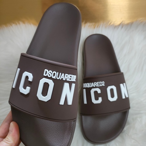 Replica Dsquared Slippers For Men #1216178 $48.00 USD for Wholesale