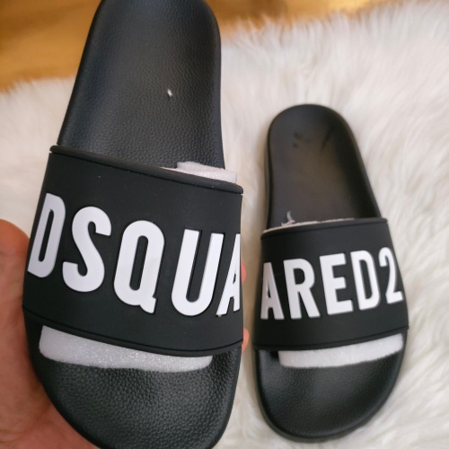 Replica Dsquared Slippers For Men #1216186 $48.00 USD for Wholesale