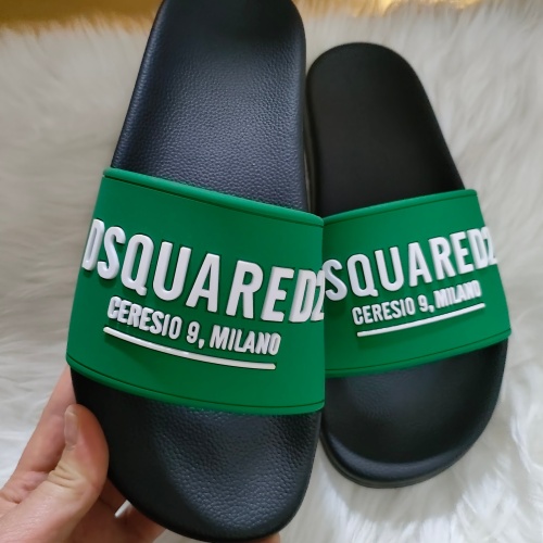 Replica Dsquared Slippers For Men #1216208 $48.00 USD for Wholesale