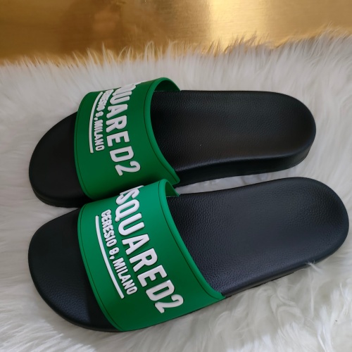 Replica Dsquared Slippers For Men #1216208 $48.00 USD for Wholesale